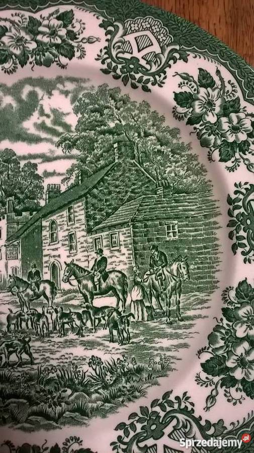 Angielskie płaskie talerze obiadowe Poznań