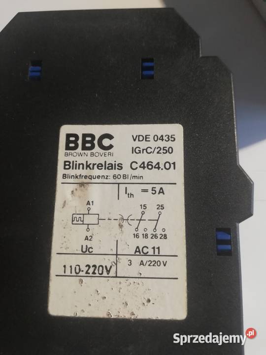 Blinkrelais C46401 BBC brown boveri Dąbrowa Górnicza sprzedam