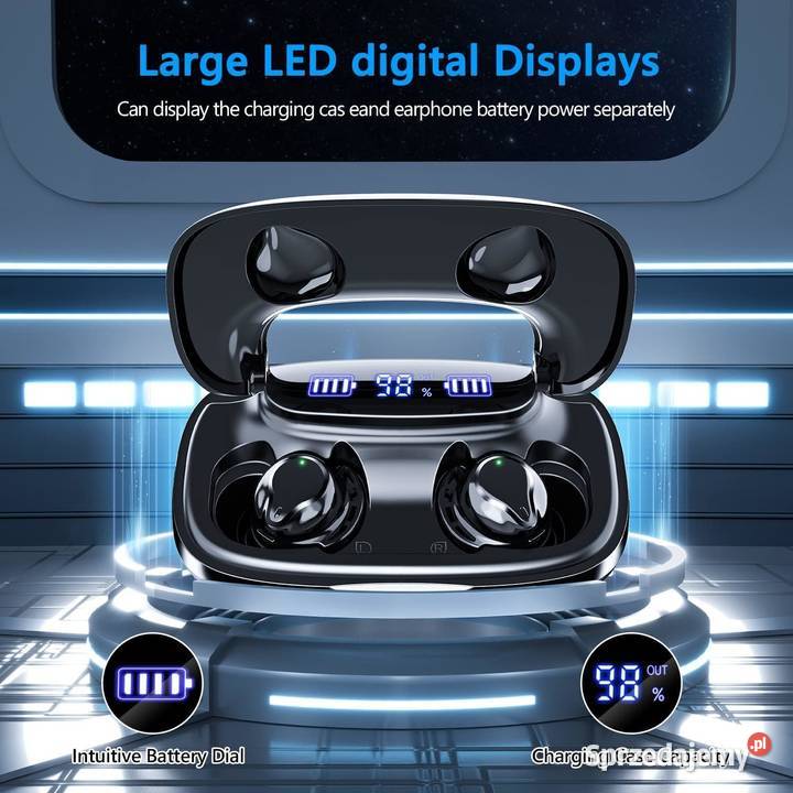 Słuchawki Douszne Blouetooth UAIR4 Czarne Stalowa Wola