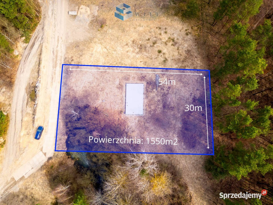 sprzedaży gruntu Zwierzewo 1550m2