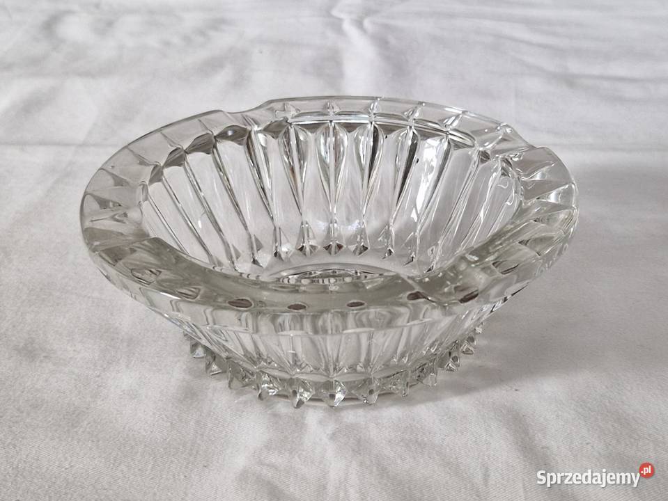 Popielniczka popielnica szklana vintage PRL HSG Warszawa