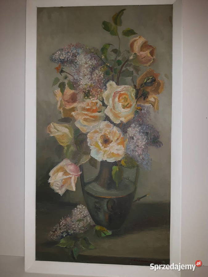 Kwiaty obraz olejny mazowieckie Warszawa