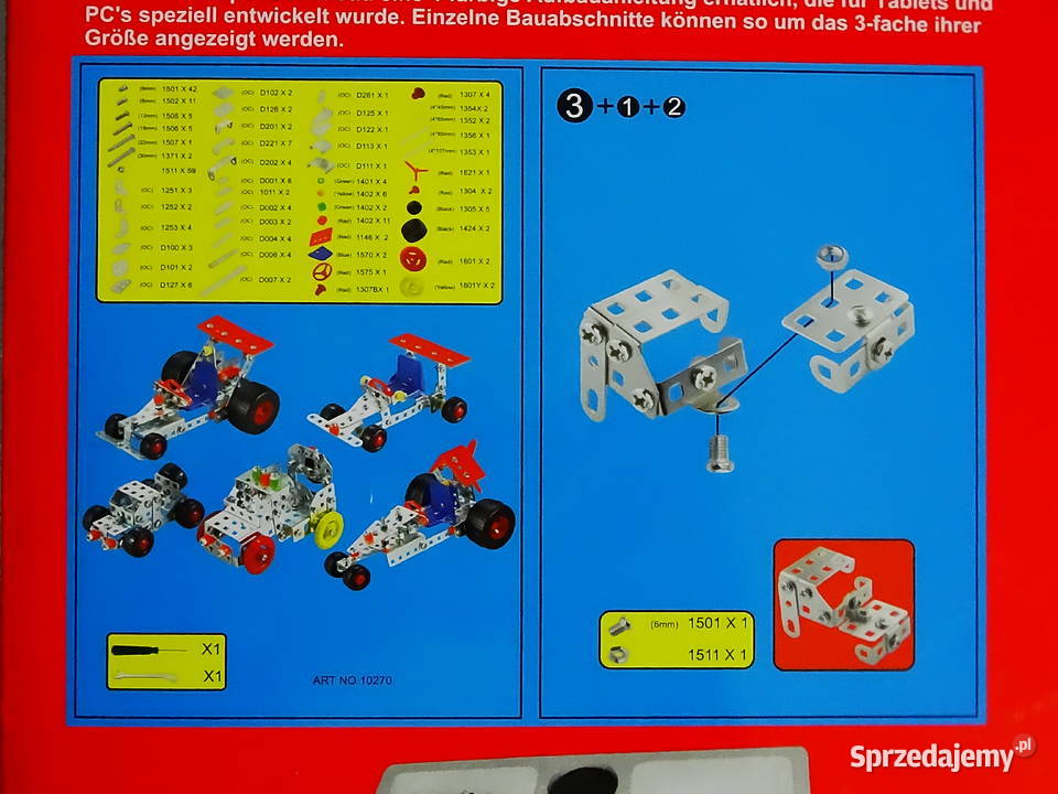 Metalowy zestaw konstrukcyjny TRONICO Zestaw lubelskie Biłgoraj sprzedam