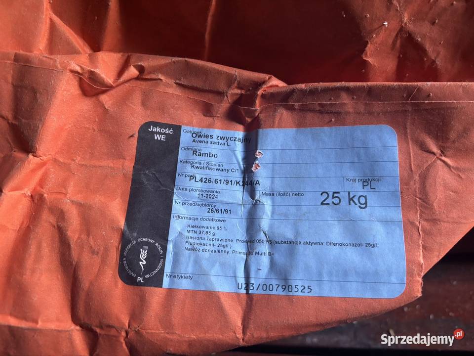 Owies rambo centrali 2025 Pilawa