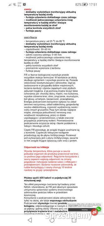 Sauna karbonowa Mosati Fir3 Lux