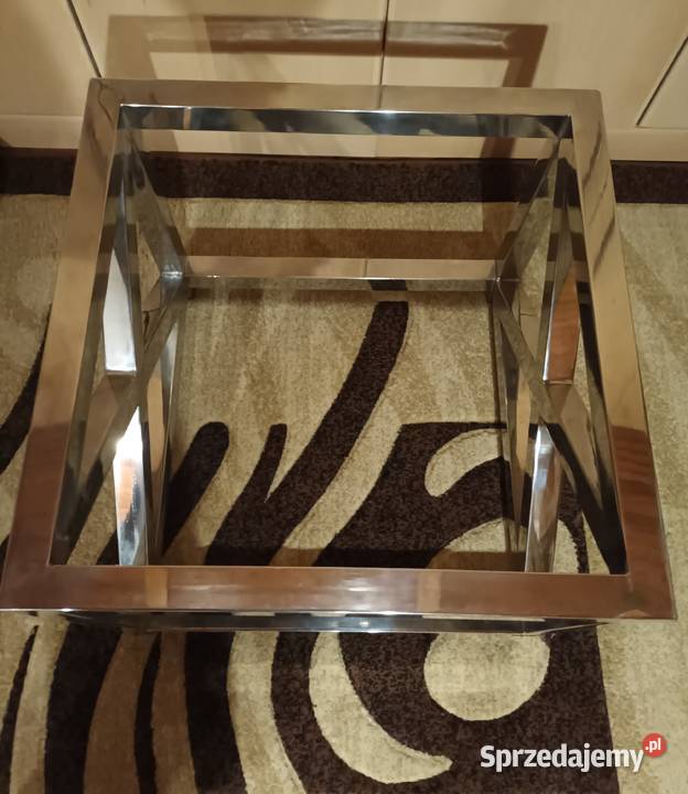 Stelaż pod stolik kawowy glamour stal nierdzewna Biskupiec
