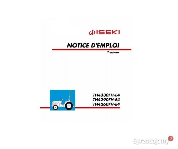 ISEKI TH4330FHE4 TH4290FHE4 TH4260FHE4 instrucja Kielce