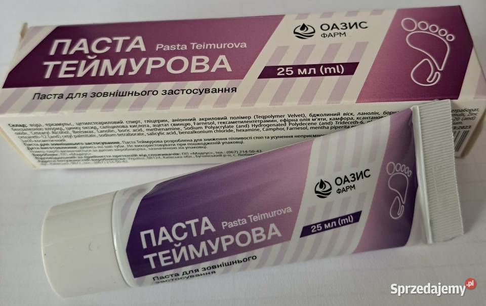 pasta do stóp maść tejmurowa potliwość 25 gr Rzeszów