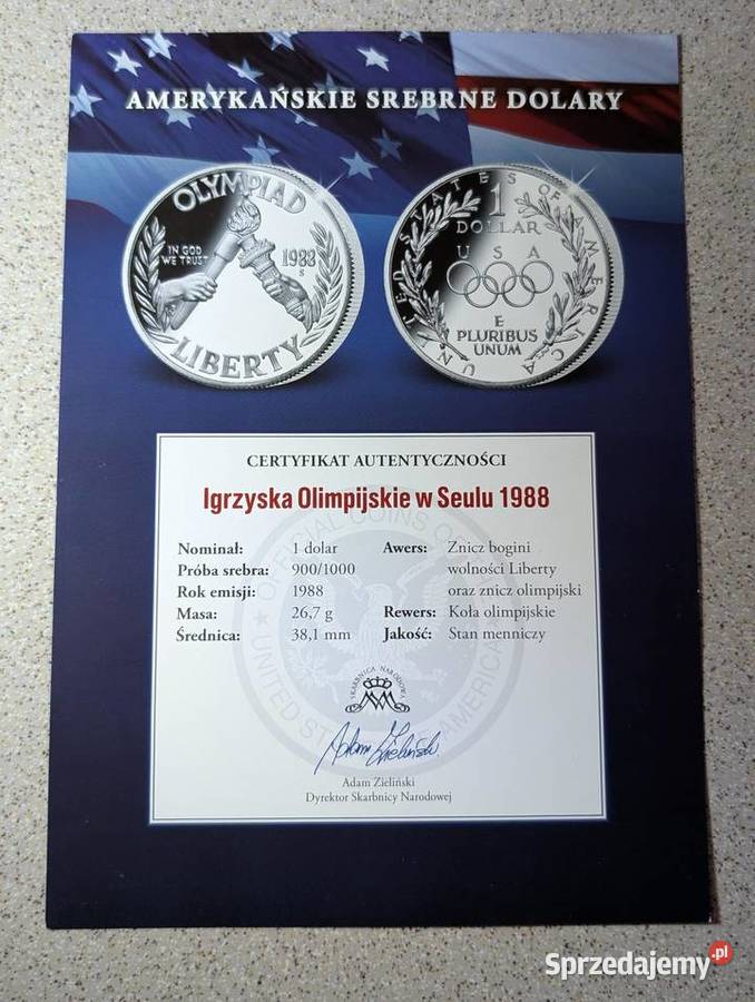 Kolekcja Srebrnych Dolarów USA 12 PROOF wielkopolskie Piła