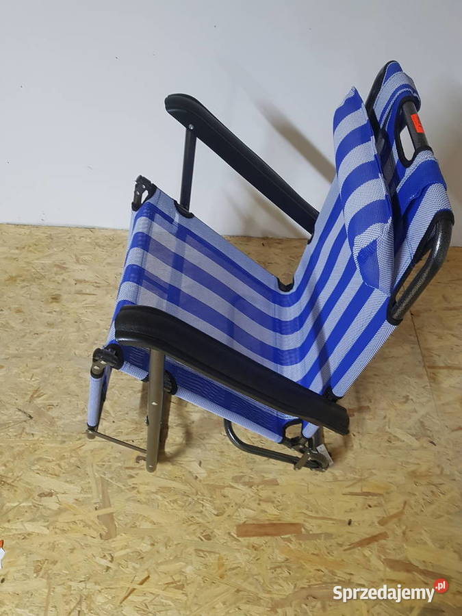 SKŁADANY MOCNY LEŻAK FOTEL OGRODOWY PODUSZKA Głogowa sprzedam