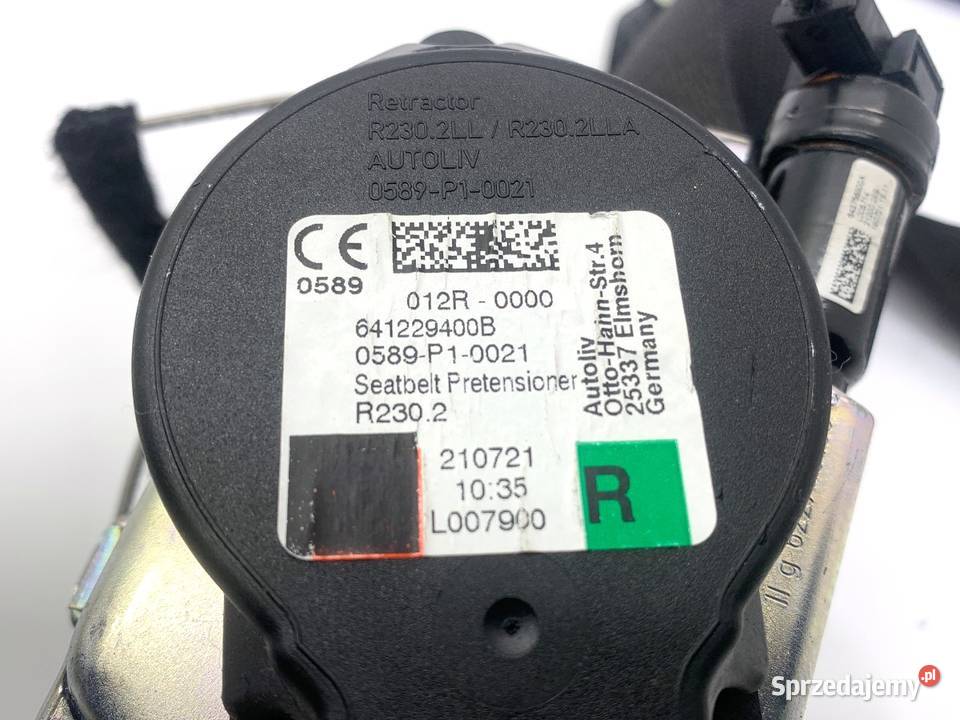 PAS BEZPIECZEŃSTWA PRAWY PRZÓD BMW F44 7456264 osobowe Pasy bezpieczeństwa