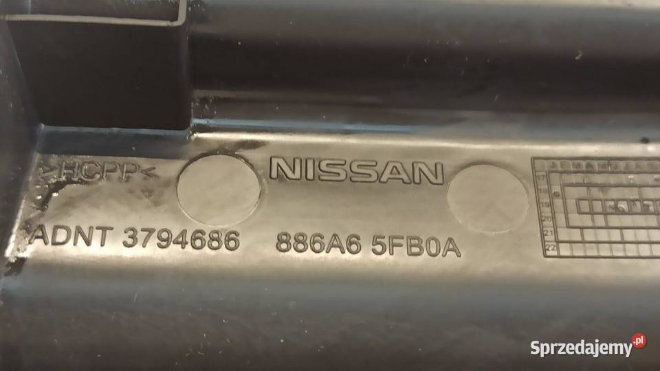 NISSAN MICRA K14 OSŁONA KLAPY ZAWIASU 886A65FB0A osobowe
