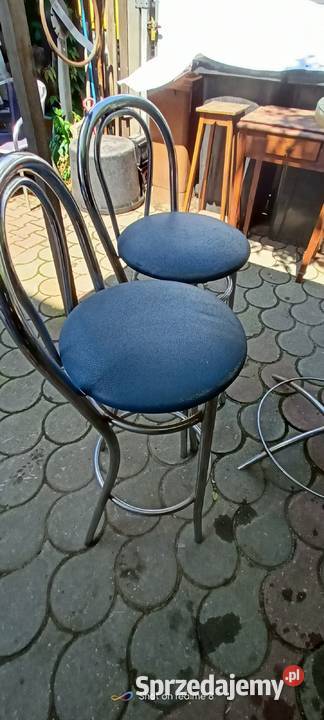 Stolik barowy okrągły kawowy krzesła hokery sprzedam