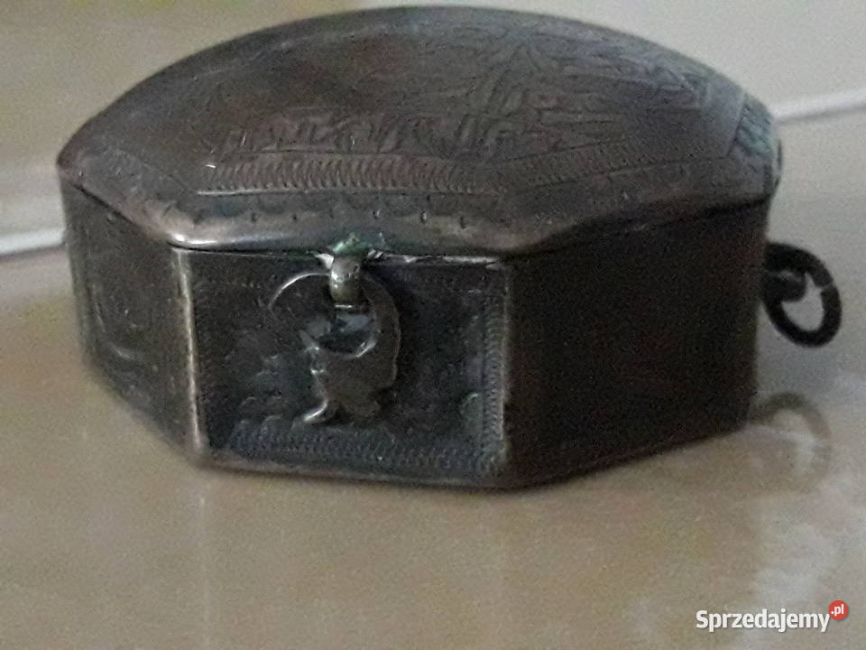 Islam XIX wieczny srebrny amulet Koranu Antyki, Sztuka, Kolekcje Janów Lubelski