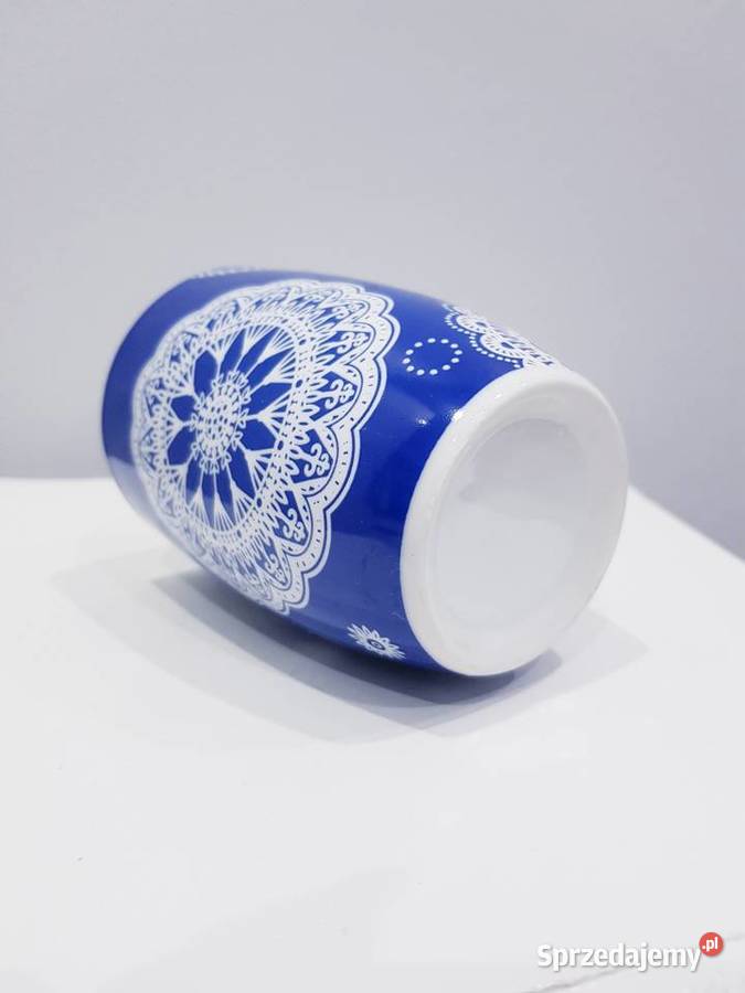 Kubek ceramiczny z imitacją haftu Dąbrowa Górnicza sprzedam