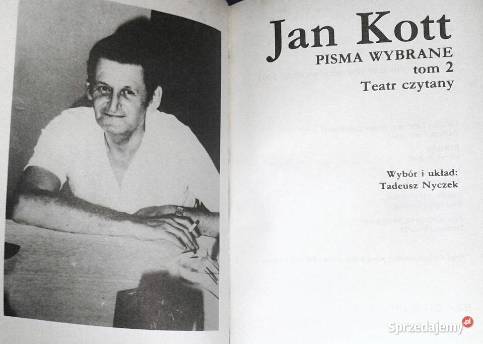 Pisma wybrane Teatr czytany Część 2 Jan Kott Chełm