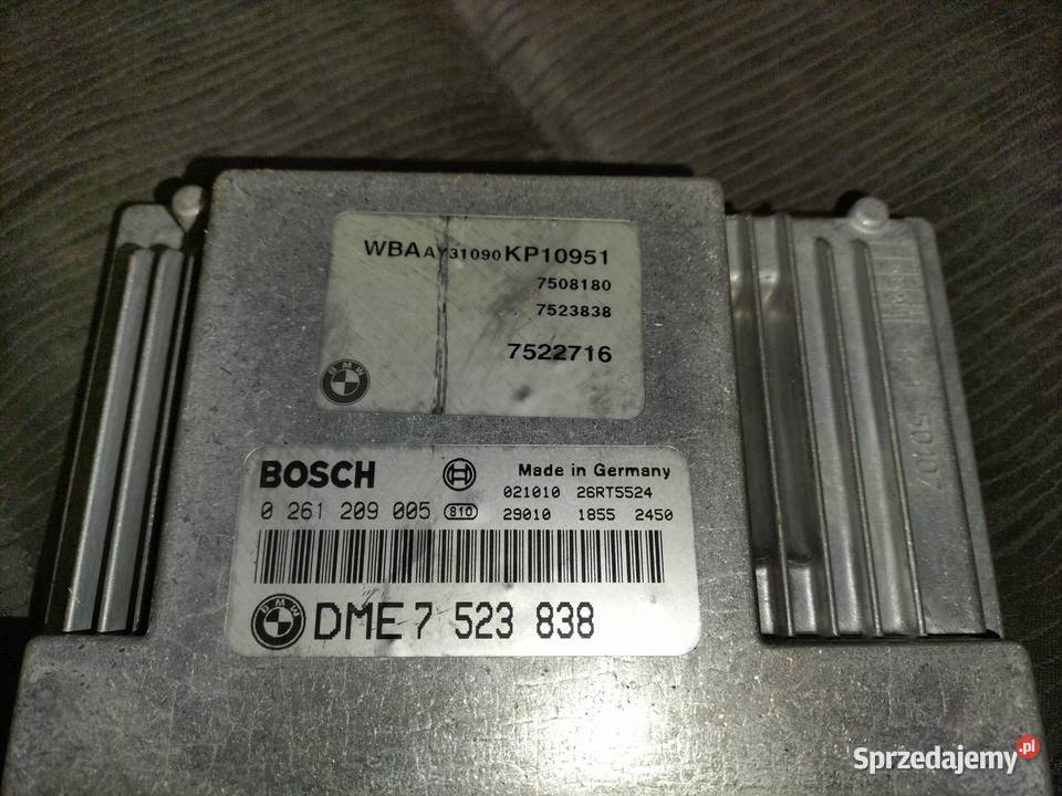 Sterownik DME zaprogramowany BMW E46 316i 316Ci Komputery Poręba