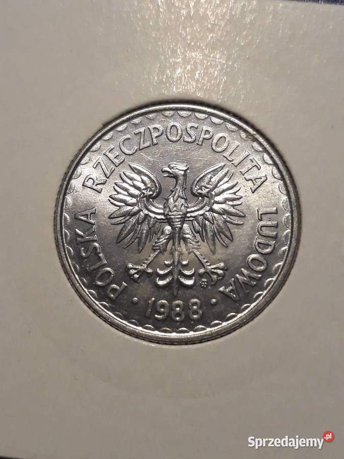 1 złoty 1988 r 1 mennicze