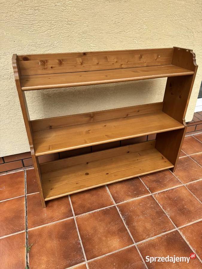 Półka drewniana Leksvik stojąca regał półki Ikea Garwolin