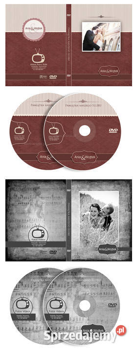Nadruki na płyty DVD 1 BLU RAY Okładki Ślub małopolskie