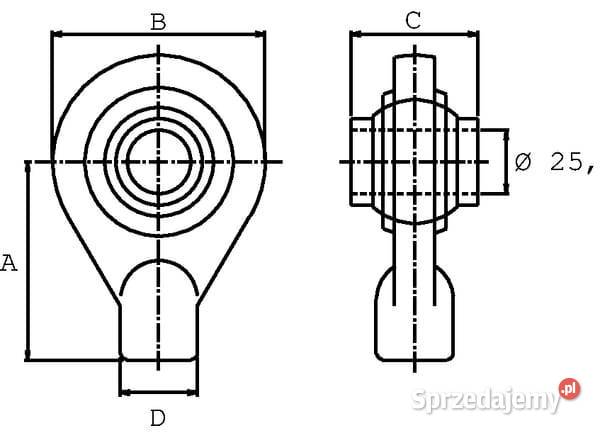 Końcówka siłownika G194 KR L60 mm KR19460D Kamionna sprzedam