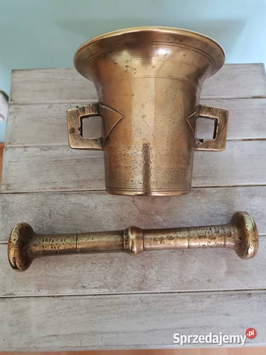 Stary mosiężny Tłuczek Art Deco Kraków