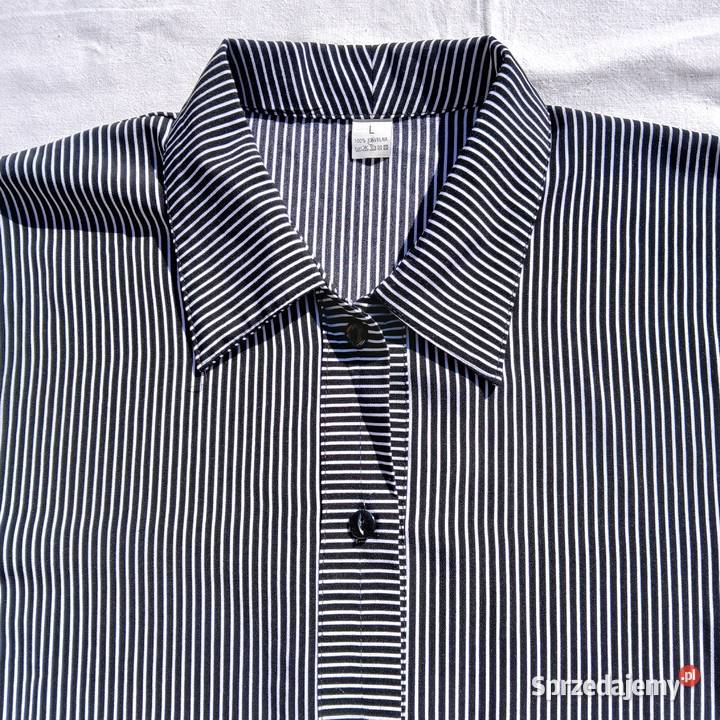 Elegancka koszula czarno biała Paski 40 42 małopolskie Nowy Sącz