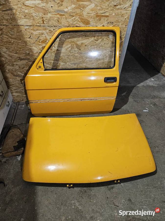Przednia maska lewe drzwi Fiat 126p Maluch wielkopolskie Kłodawa sprzedam