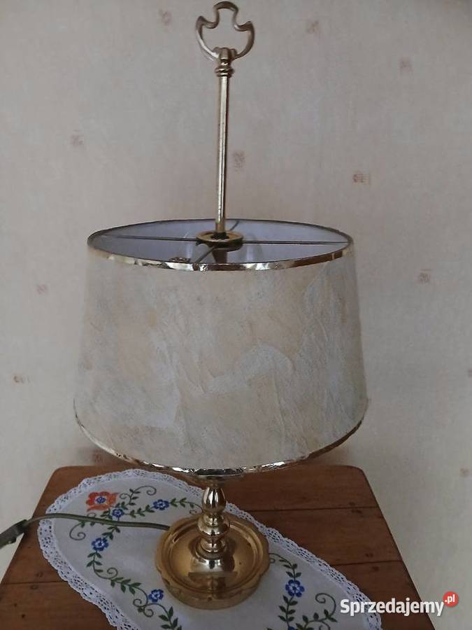 Mosiezna lampa z lat 60 tych Lampy podłogowe sprzedam