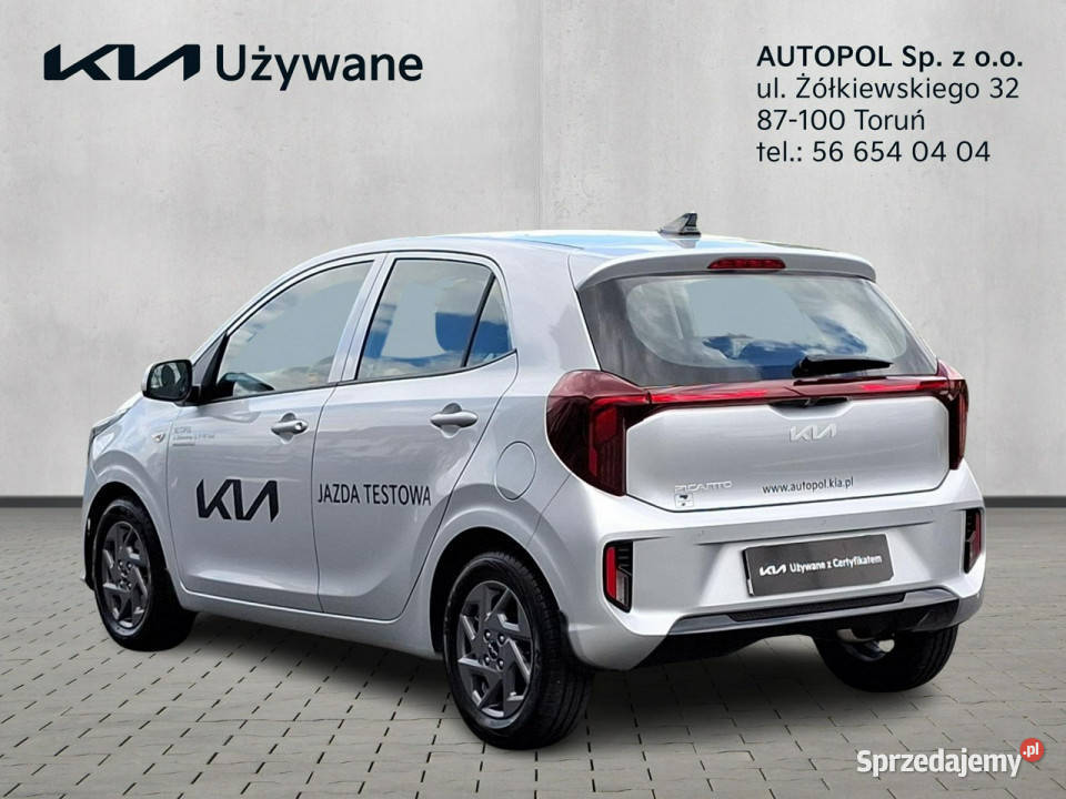 Kia Picanto Wersja L FV23 serwisowany w ASO demo światła LED Toruń