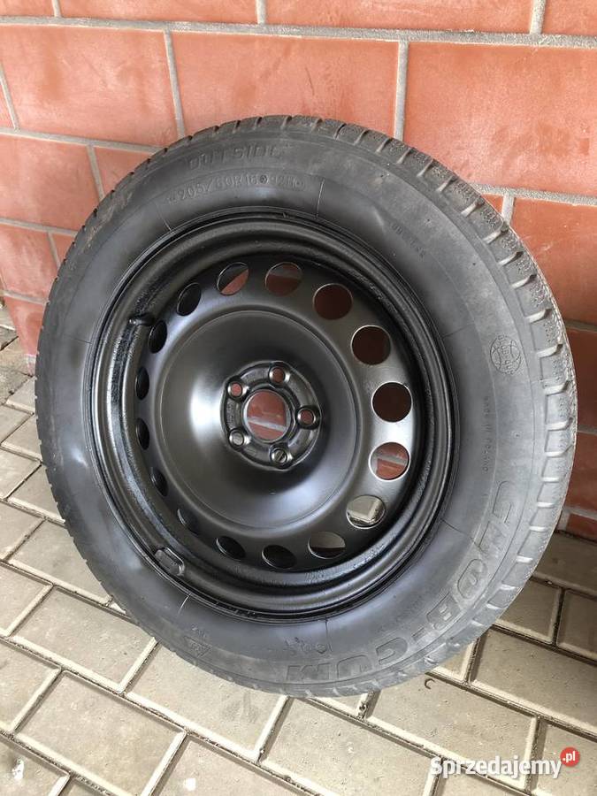 4x felga stalowa 16 Audi z oponami Glob gum sprzedam
