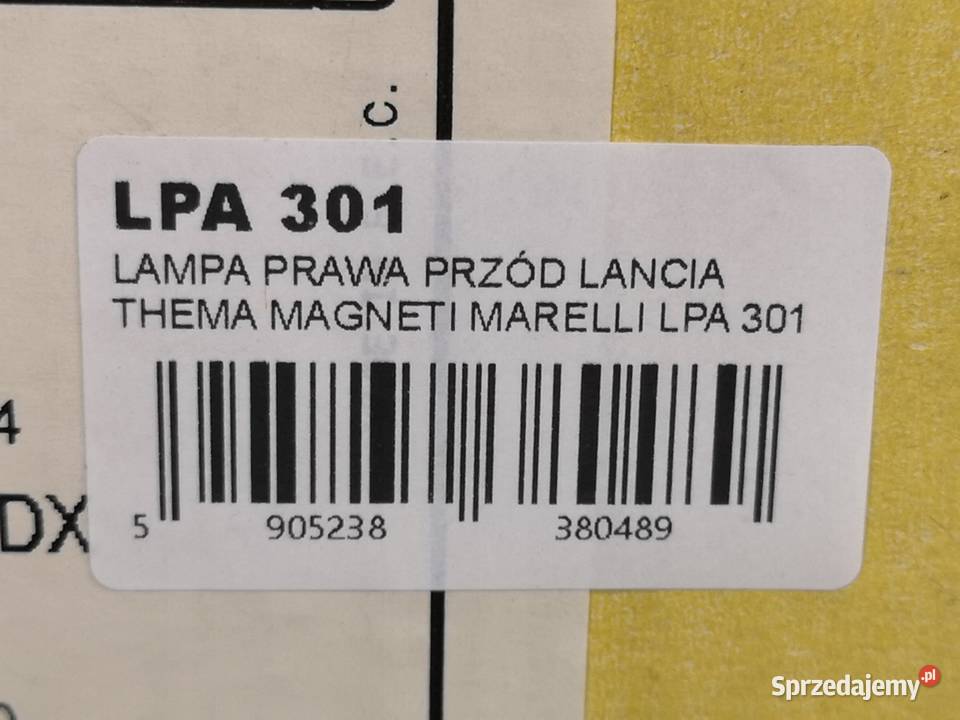 LAMPA PRAWY PRZÓD LANCIA THEMA 19881994 NOWA lubelskie