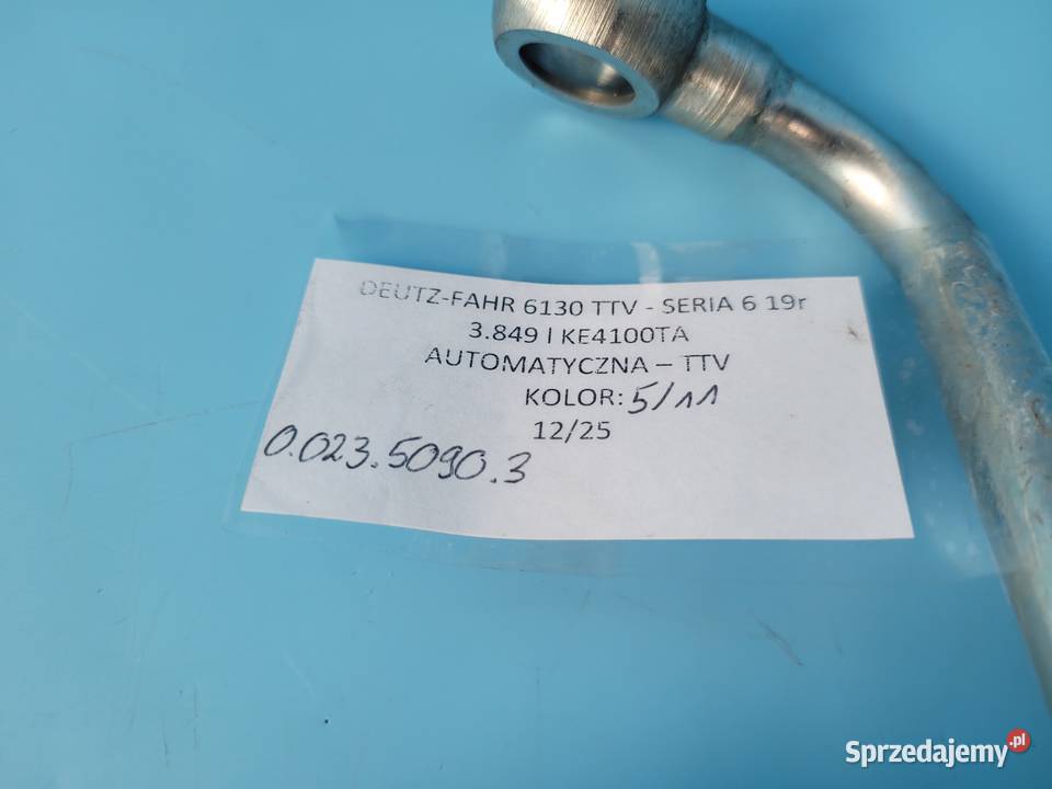 DEUTZFAHR 6130 TTV RURA PRZEWÓD PALIWA 002350903