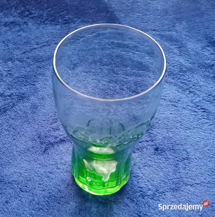 Zielona kolekcjonerska szklanka Coca Cola 025 L wielkopolskie Koźminek