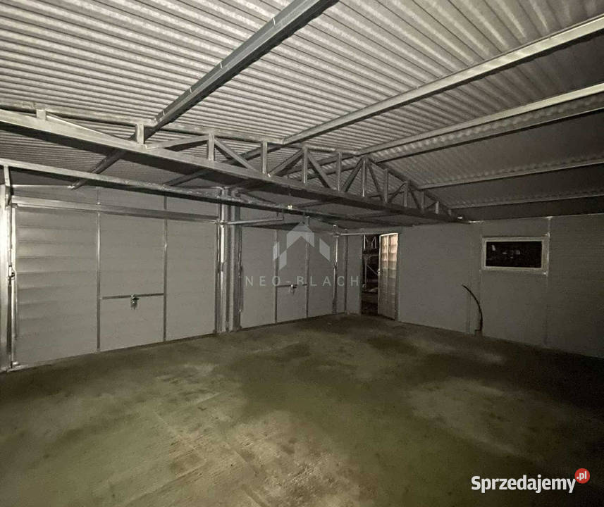 Garaż blaszany 6x58m 2x Brama uchylna 35m2 Nowy Sącz