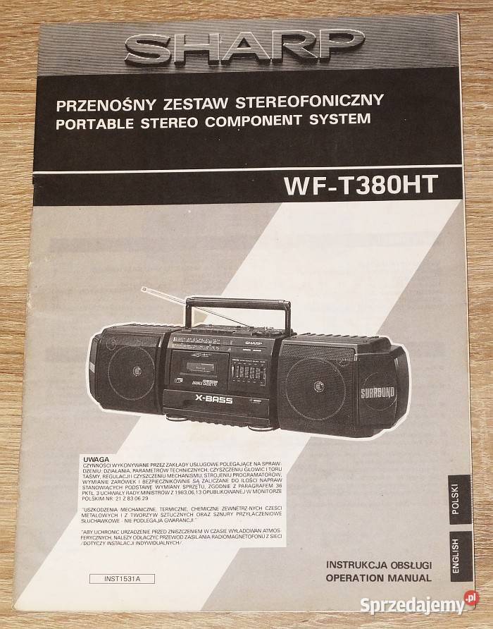 Instrukcja obsługi schemat radiomagnetofonu Gliwice sprzedam