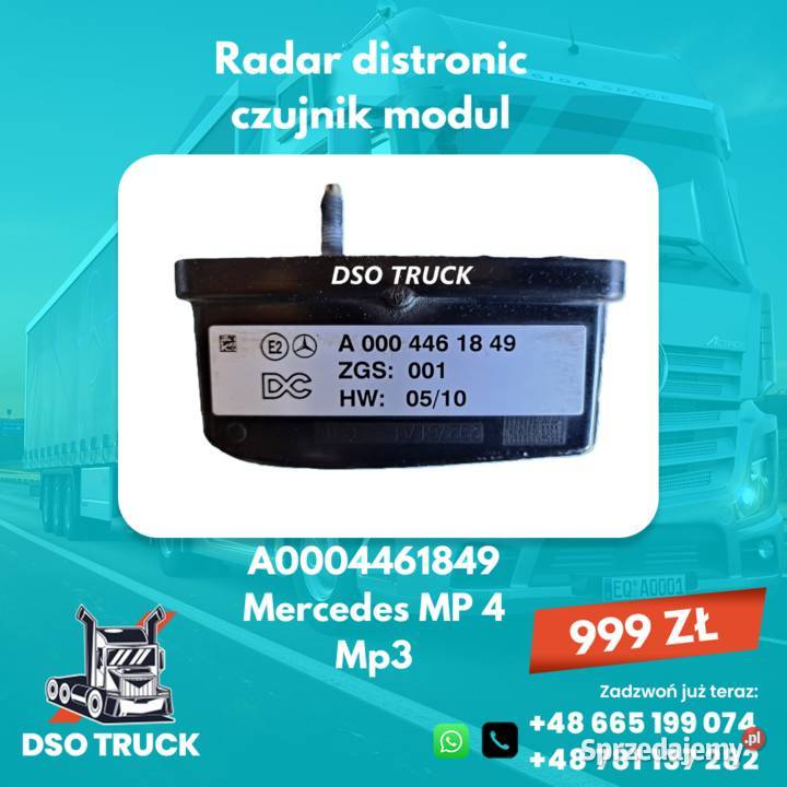 A0004461849 Radar distronic czujnik modul Actros Zawichost