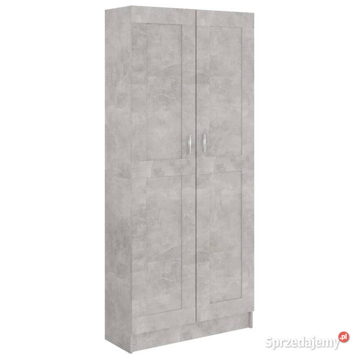 Szafka na książki szarość betonu 825x305x1855