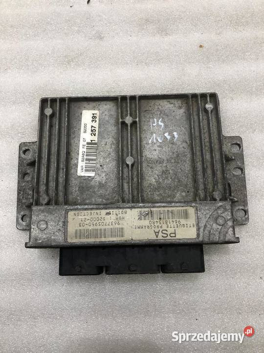 KOMPUTER SILNIKA PSA PEUGEOT 407 9637705980 wielkopolskie