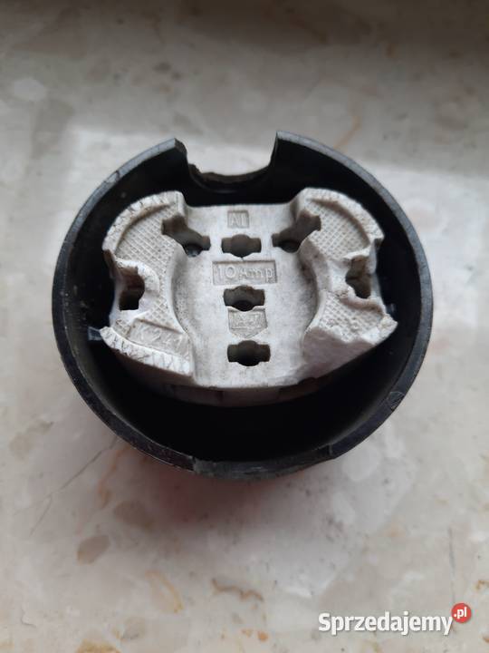 Stare gniazdko bez uziemienia 10 Amp bakelit Krotoszyn