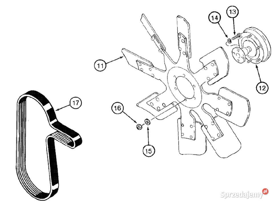 Pasek J911567 Magnum STX Cummins CNH ORG Case mazowieckie Warszawa