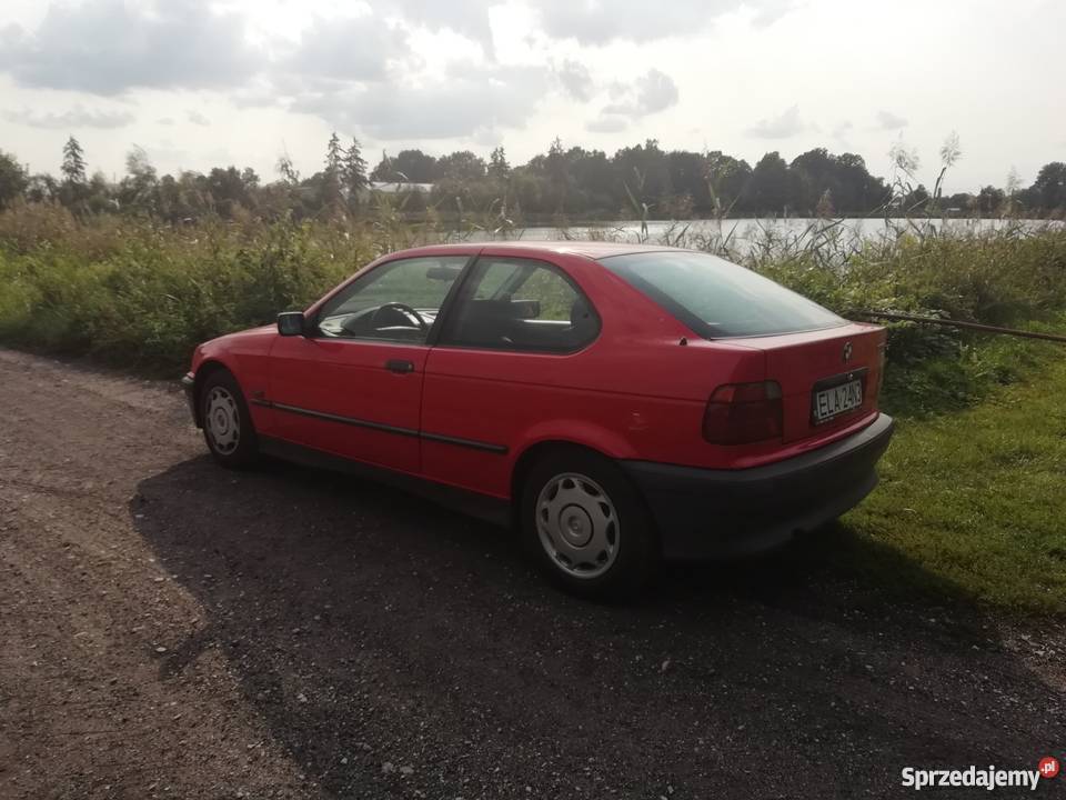 BMW e36 czerwone sprawne ekonomiczne łódzkie Puczniew
