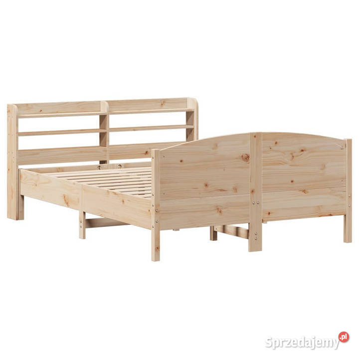 Rama łóżka bez materaca lite drewno sosnowe
