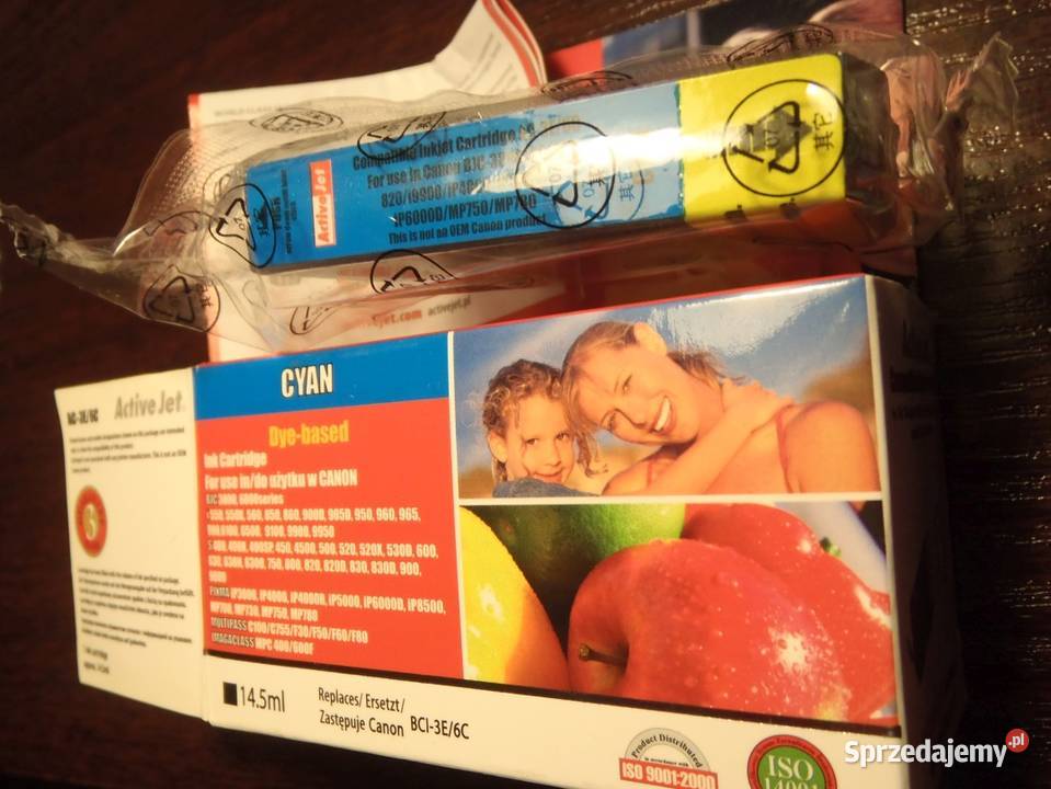 Tusz kartridż Cyan do drukarek Canon zastępuje Druk w kolorze Bielsko-Biała sprzedam