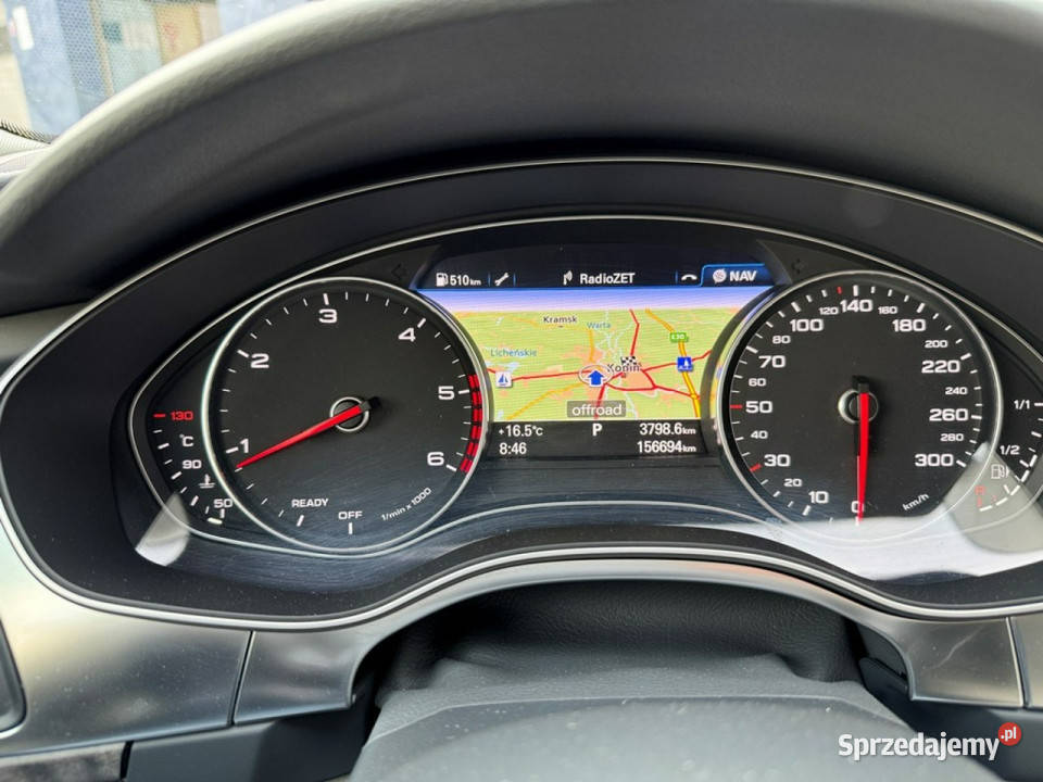 Audi A6 Salon Polska Bezwypadkowy Gwarancja 12 światła do jazdy dziennej Konin