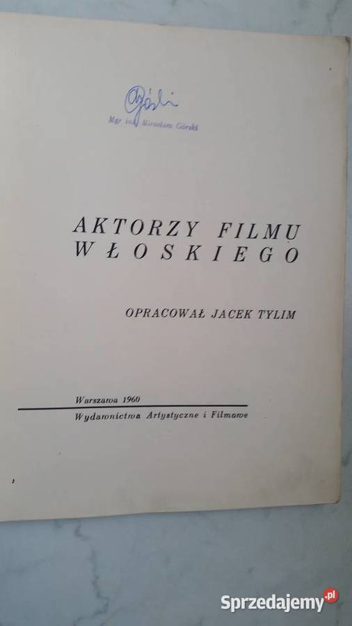AKTORZY FILMU WŁOSKIEGO 1960 WA i F Jacek Tylim lubelskie Puławy