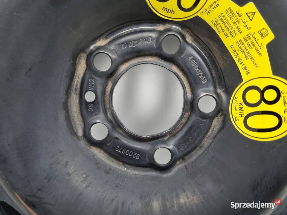 KOŁO DOJAZDOWE 12580 R17 9209872 5x108 sprzedam