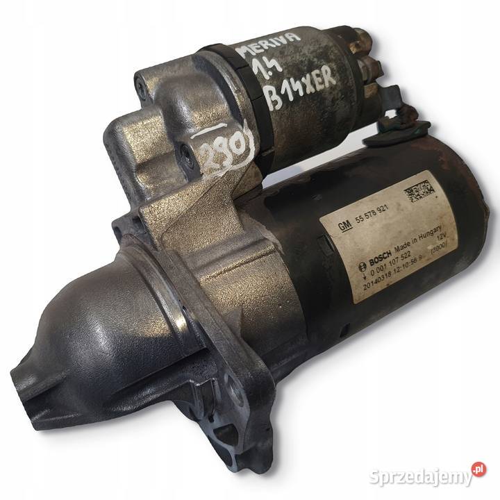 ROZRUSZNIK Opel Meriva B 14 16V bosch 0001107522 Chełm sprzedam