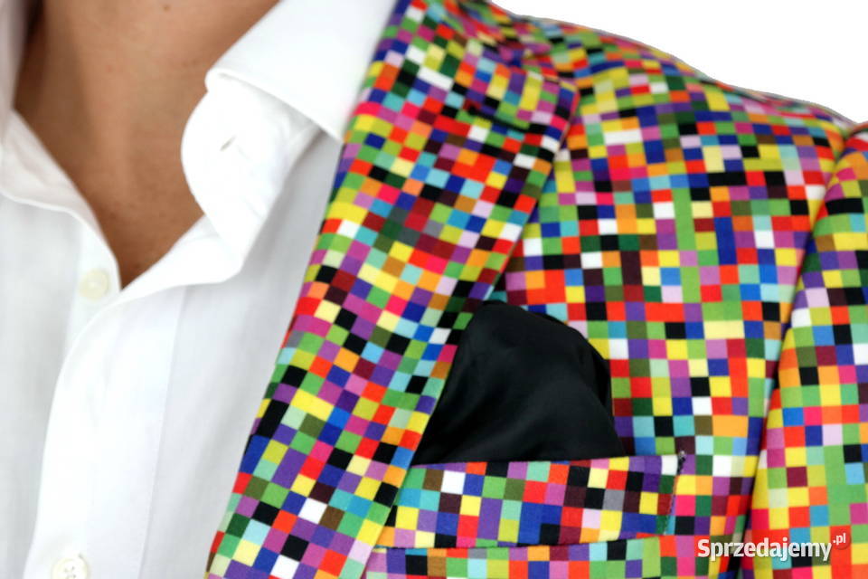 GIOVANNI PERA Marynarka Męska D608 piksele Ostrów Wielkopolski