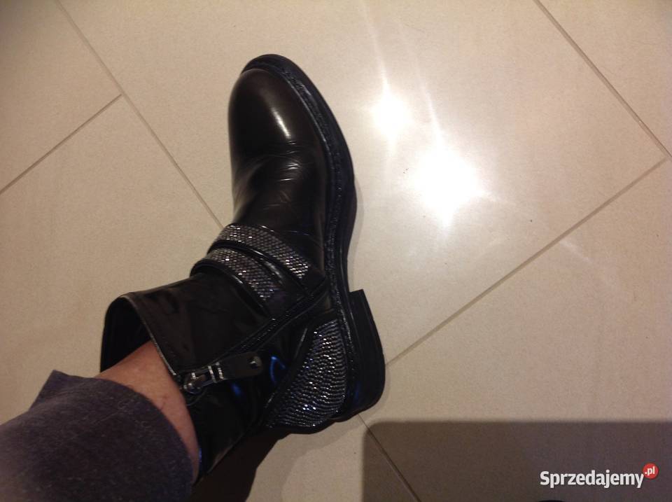 Botki Kozaki Skórzane Damskie ELVIO ZANON r 37 Nowa Sól